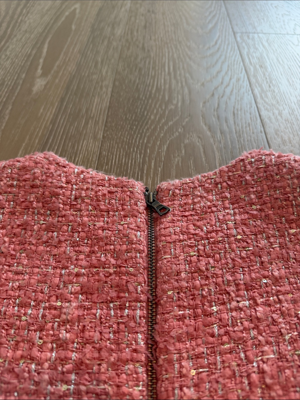 Alice + Olivia Coley Pink Tweed Dress — image 7 of 7